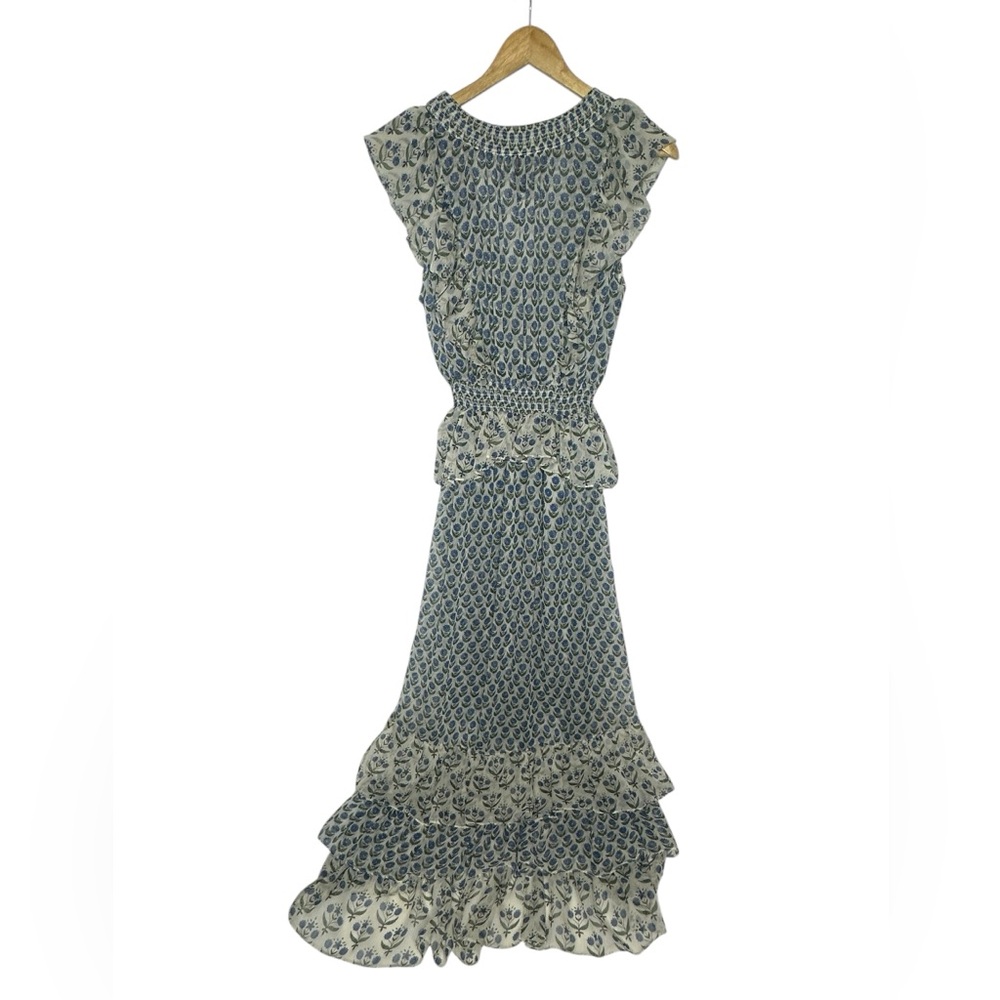 NEW MISA Los Angeles Ruffle-Tiered Ingrid Floral Maxi Dress S - Picture 5 of 12